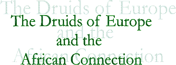 The Druids of Europe
and the 
African Connection
